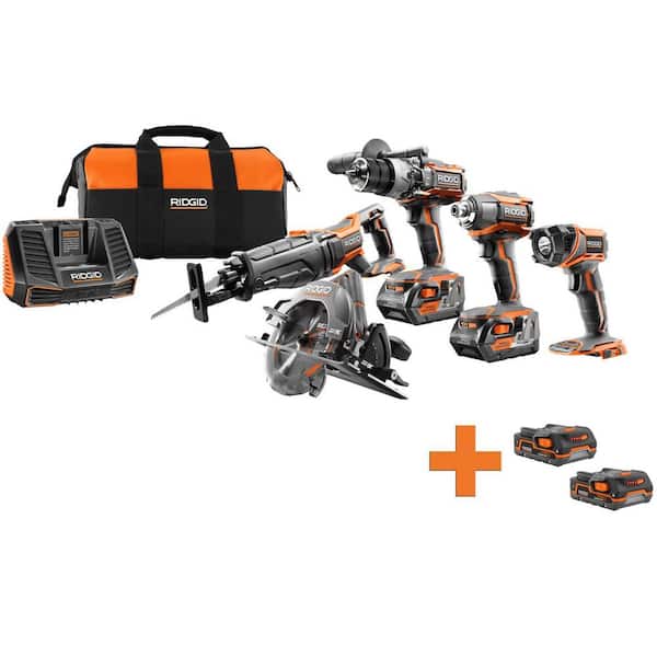 RIDGID 18-Volt Lithium-Ion Cordless 5 