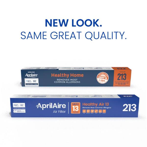 AprilAire 20x25x4 213 Air Cleaner Filter for Whole-House Air Purifier  Models 1210,1620,2210,2216, and 4200 MERV 13 (2-pack) 213 02 - The Home  Depot
