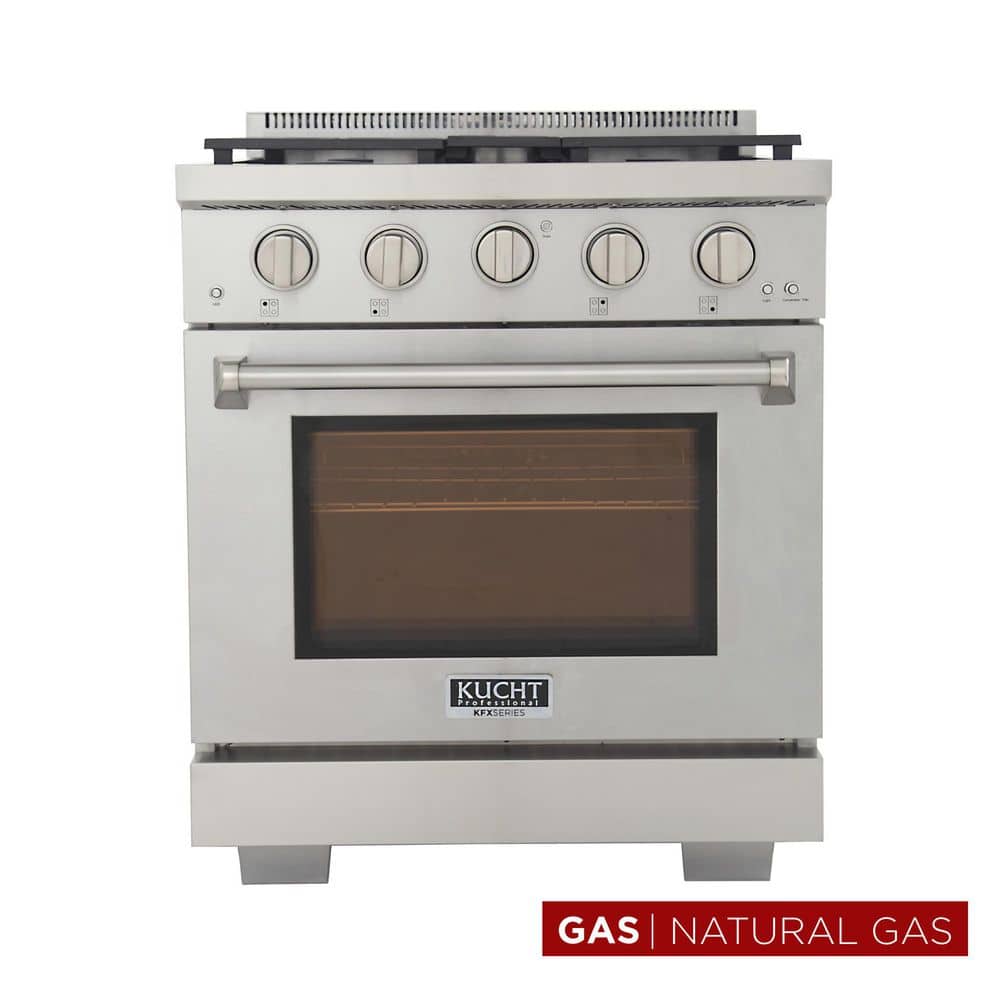 Reviews for Kucht 30 in. 4.2 cu. ft. 4-Burners Freestanding Natural Gas ...