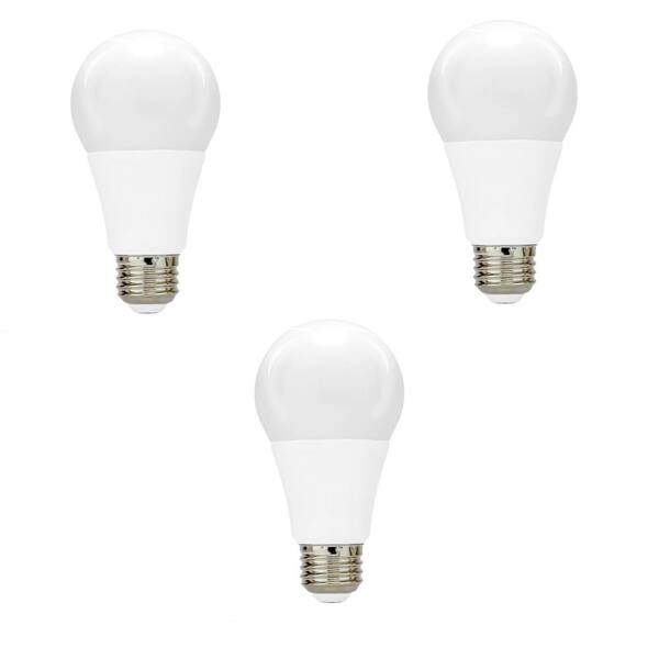 Euri Lighting 40W Equivalent Soft White (3,000K) A19 Dimmable SMD LED Light Bulb (3-Pack)