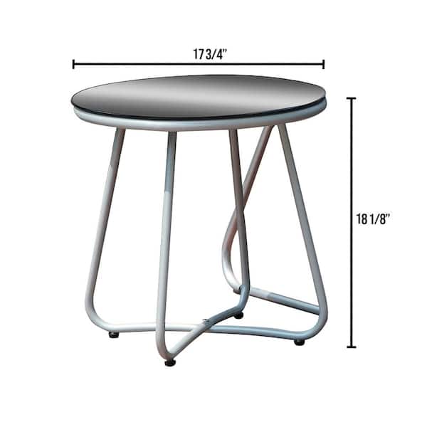 Lili Gray Outdoor Side Table