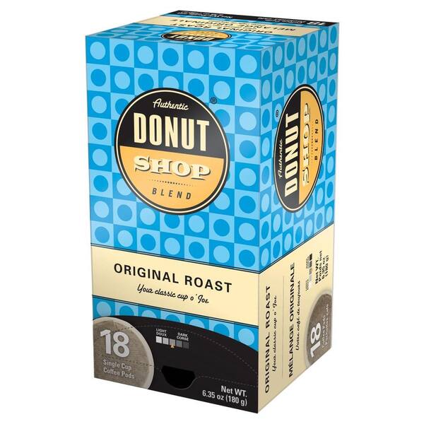 Reunion Island Authentic Donut Shop Original Blend Single Cup Coffee Pods, 18-count-DISCONTINUED
