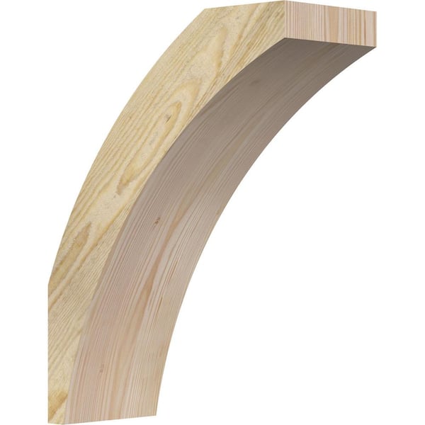 Ekena Millwork 6"W x 14"D x 18"H Thorton Rough Sawn Knee Brace, Douglas Fir