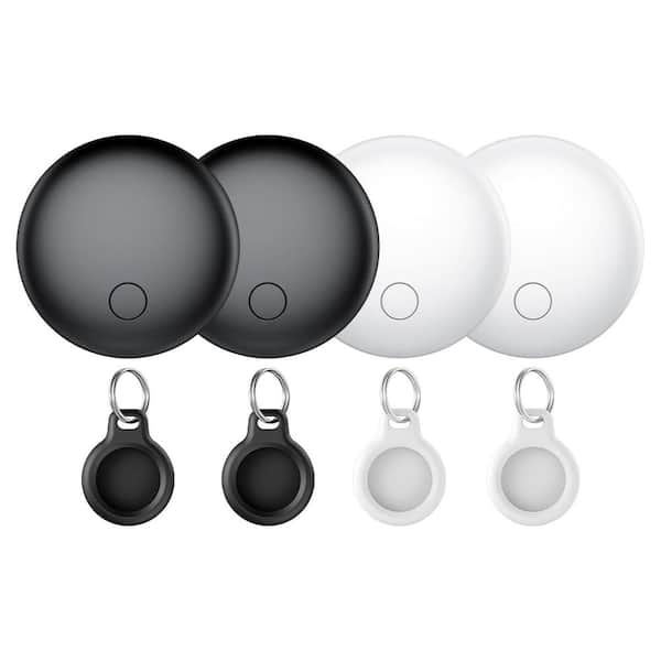 Air Tags Tracker for Apple Find My APP iOS Only 4-Pack IP67 Waterproof with Holder Keychain