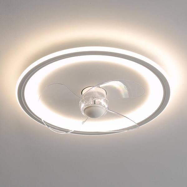 OUKANING 19.7 in. Integrated LED Indoor White 3-Color