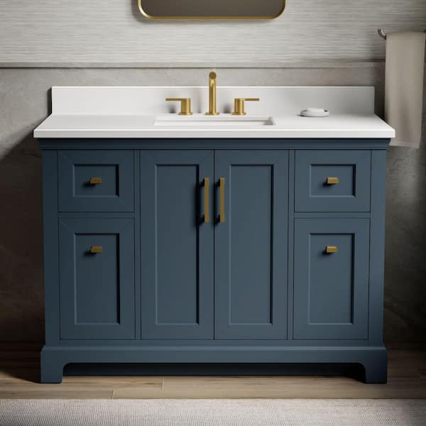 KOHLER Charlemont 48 in. Single Sink Freestanding Tidal Blue Bath