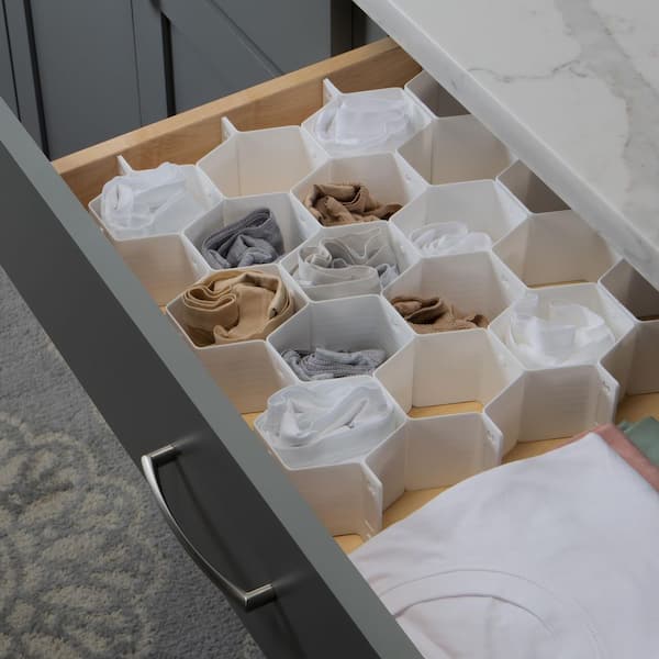 Simplify 12-in x 6-in Clear Plastic Drawer Divider in the Drawer Organizers  department at