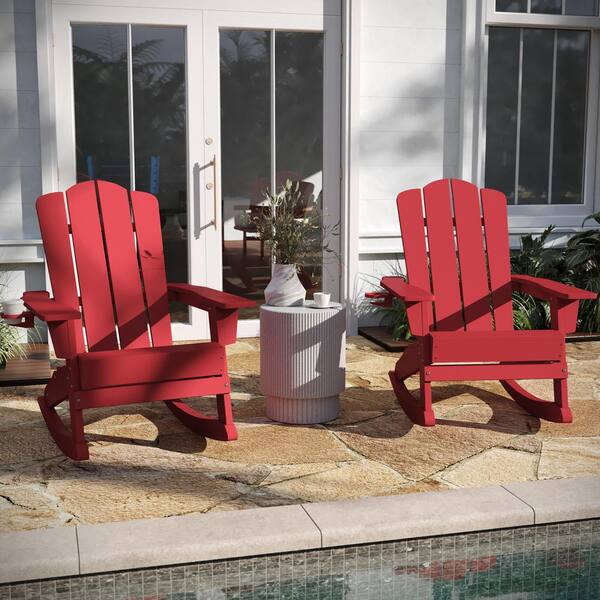 Plastic patio best sale rocking chairs