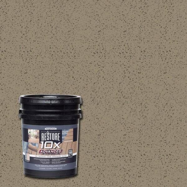 Rust-Oleum Restore 4 gal. 10X Advanced Taupe Deck and Concrete Resurfacer