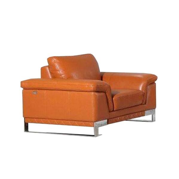 Camel best sale leather chair