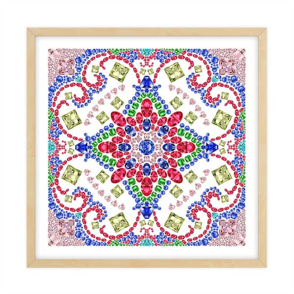 Unbranded Nature Kaleidoscopes Framed Animal Art Print 18 in. x 18 in.