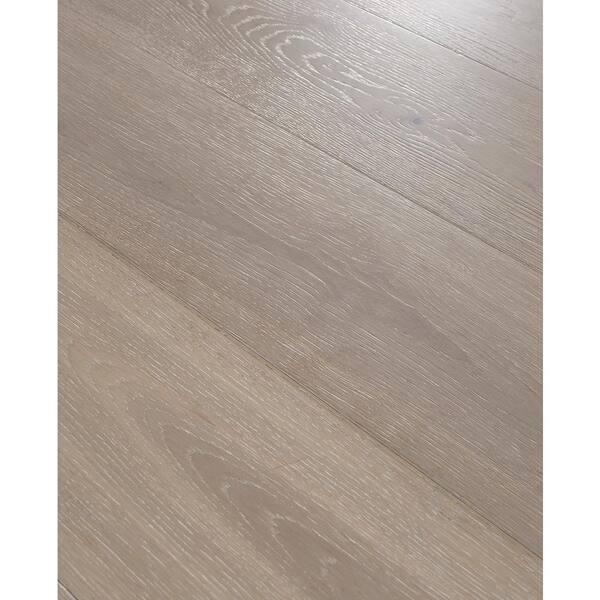 ASPEN FLOORING Timber Wolf White Oak 1/2 in. T x 7.5 in. W Water Resistant Wire Brush Engineered Hardwood Flooring (31.09 sqft/case)