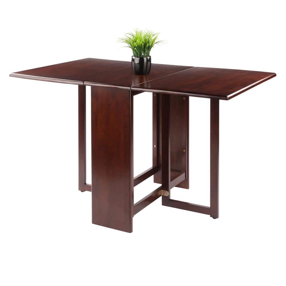 Contemporary Walnut Solid Wood Extendable Dining Table