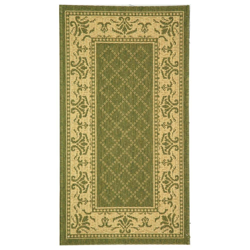 Reversible Scroll Border Lattice Outdoor Patio Mat