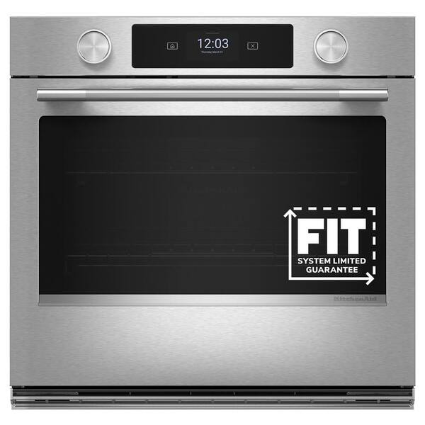 30 in. Smart Single Electric Wall Oven with Intelligent Cooking Camera in PrintShield Finish