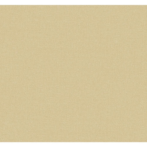 Seabrook Designs Classic Beige Deco Linen Paper Un-Pasted Non-Woven Wallpaper Roll 60.75 sq. ft.