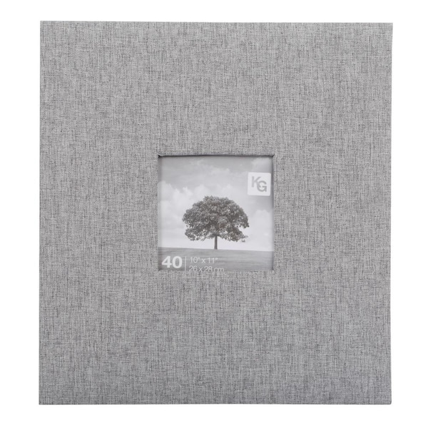 KG KG Gray Photo Album, Hold 40 - 4 in. x 6 in. Photos