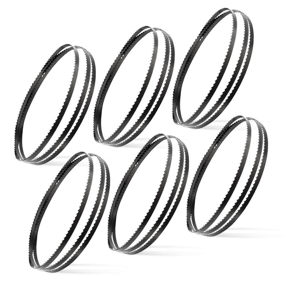 80 in. Carbon Steel Band Saw Blades Assortment (4,6, 14 TPI) for Woodworking, for Craftsman 12 in. Bandsaw (6-Pack) price history on PriceWatchPro