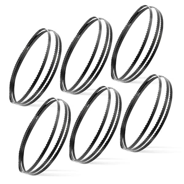 80 in. Carbon Steel Band Saw Blades Assortment (4,6, 14 TPI) for Woodworking, for Craftsman 12 in. Bandsaw (6-Pack)