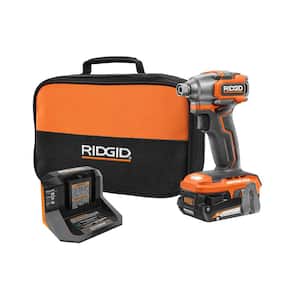 RIDGID 18V SubCompact Brushless Cordless Impact Driver Kit with 2.0 Ah Battery, Charger and Bag (R8723K)