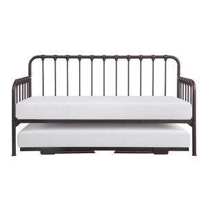 Evan Dark Bronze Twin Daybed with Lift-up Trundle
