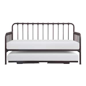 Evan Dark Bronze Twin Daybed with Lift-up Trundle