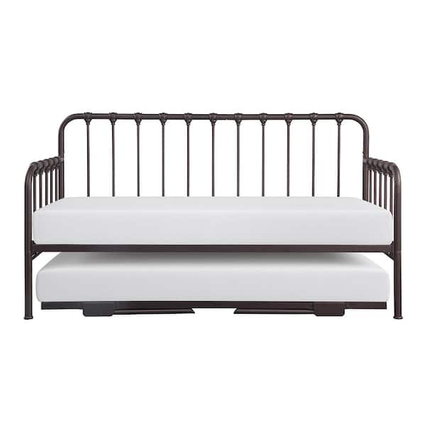 Evan Dark Bronze Twin Daybed with Lift-up Trundle