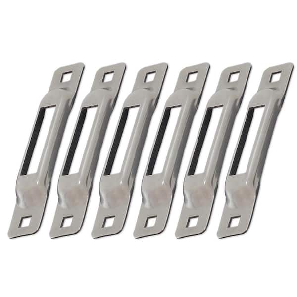 SNAP-LOC Stainless Steel E-Track Single Strap Anchor (6-Pack)