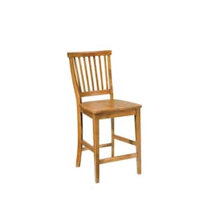 Arts and Crafts 24 in. Cottage Oak Bar Stool