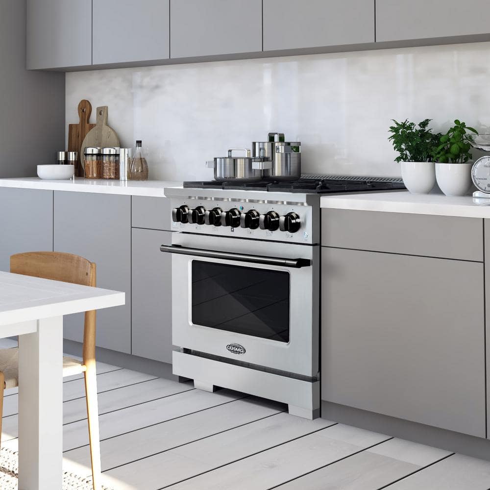 Cosmo 36" Stainless Steel Gas Range with 6 Burners