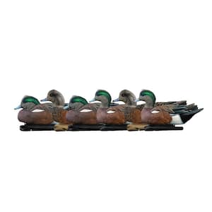 Topflight Wigeons, Rugged Realistic Floating Decoys, 6-Pack, Multicolor