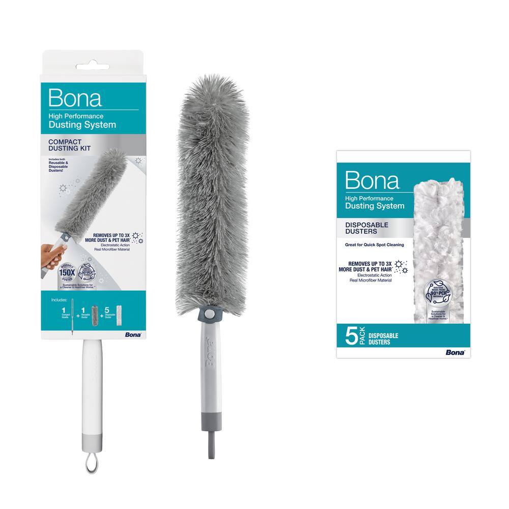 High-Performance Compact Dusting Kit, with 17 in. Handle, Reusable and Disp