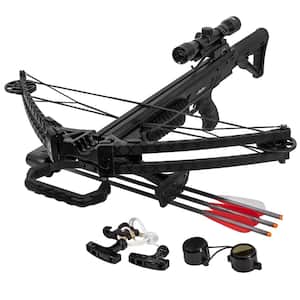 380 FPS Multi-Functional Archery Hunting Crossbow with Built in Scope Package (165 lbs. Draw Weight)