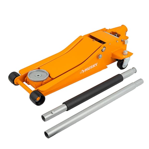 Husky HD00120-OR-TH 3-Ton Low Profile Floor Jack with Quick Lift, Orange - 1