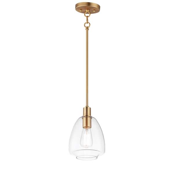 Maxim Lighting Babylon 1-Light Satin Brass Pendant Light