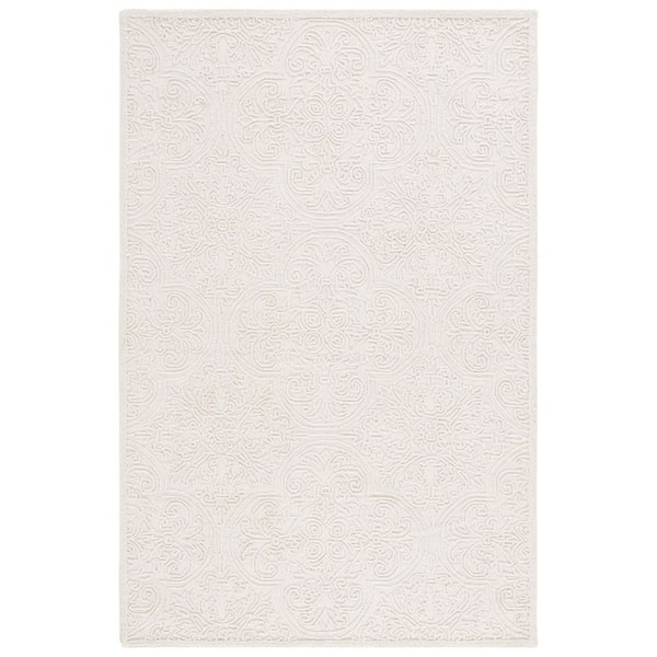 SAFAVIEH Martha Stewart Ivory 5 ft. x 8 ft. Moroccan High-Low Area Rug