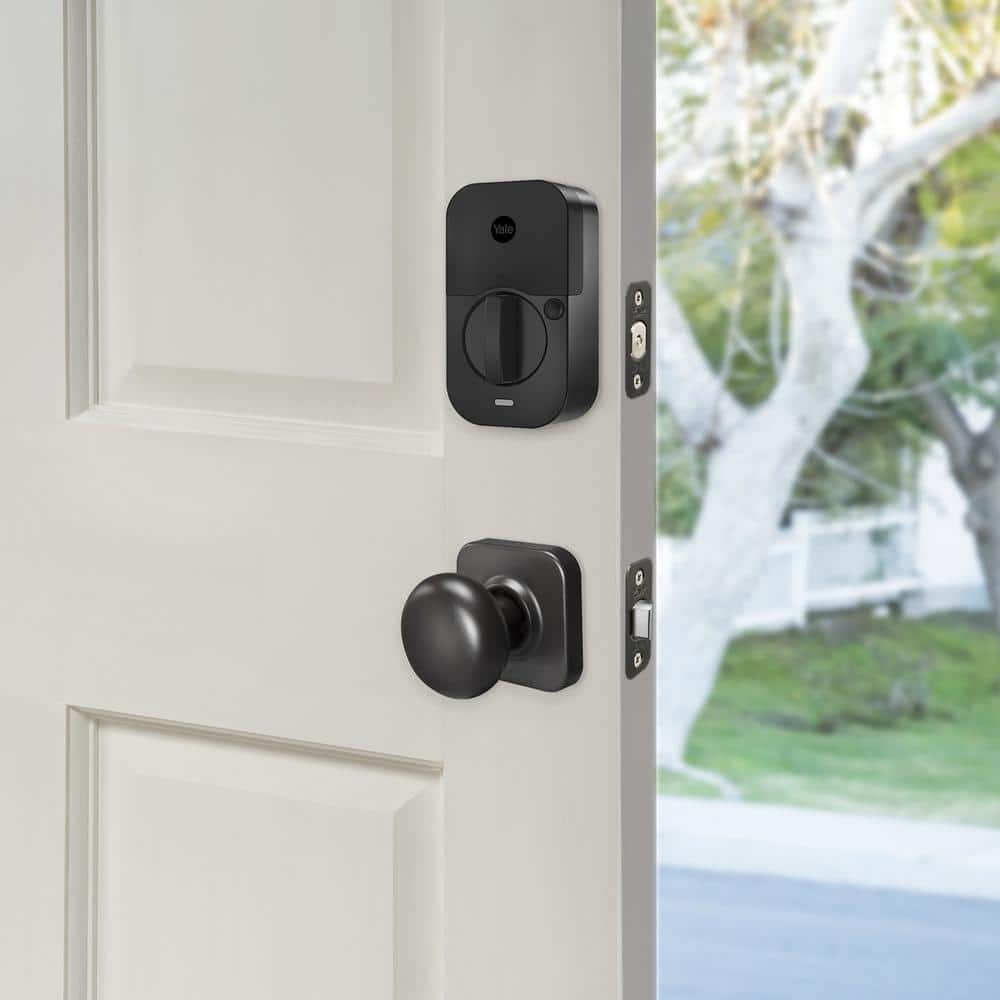 Black Suede Electronic Wi-Fi Single Cylinder Deadbolt