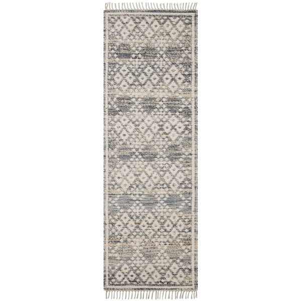 Angela Rose Rivers 2 ft. 6 in. x 7 ft. 6 in. Denim/Ivory Traditional Runner Rug