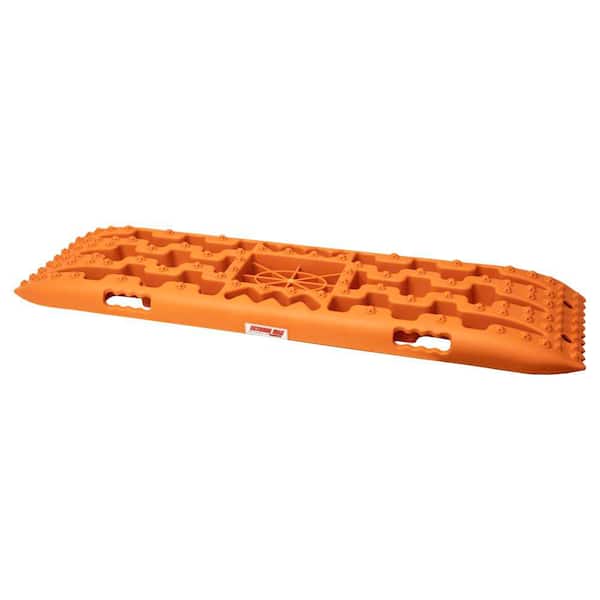 Traction Recovery Boards w/Jack Base for Off-Road Overlanding, Sand, Snow & Mud Escape-42 x 12.25 x 5 in. Red