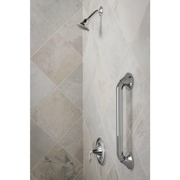Eva 12 in. Grab Bar in Chrome