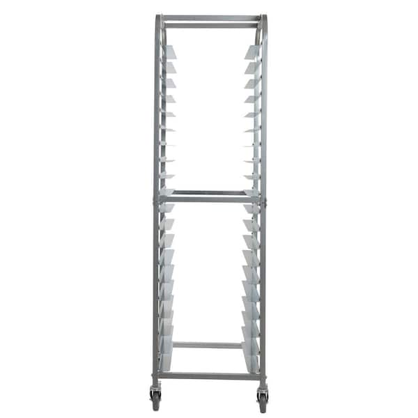 Heavy Duty 20-Tier End-Load Sheet Pan Rack with Brakes