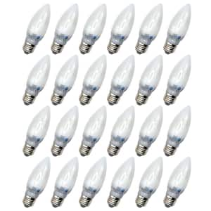 Candelabra 3.2 Watt B11 E26 40-Watt EQ Frosted LED Light Bulb 6000K - 24 Pack