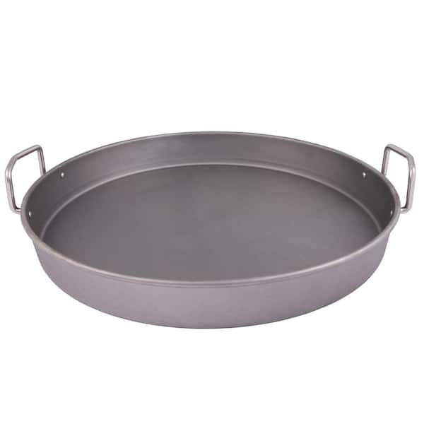 15-Inch Paella Pan With Lid, Red Round cake pan for baking Molde