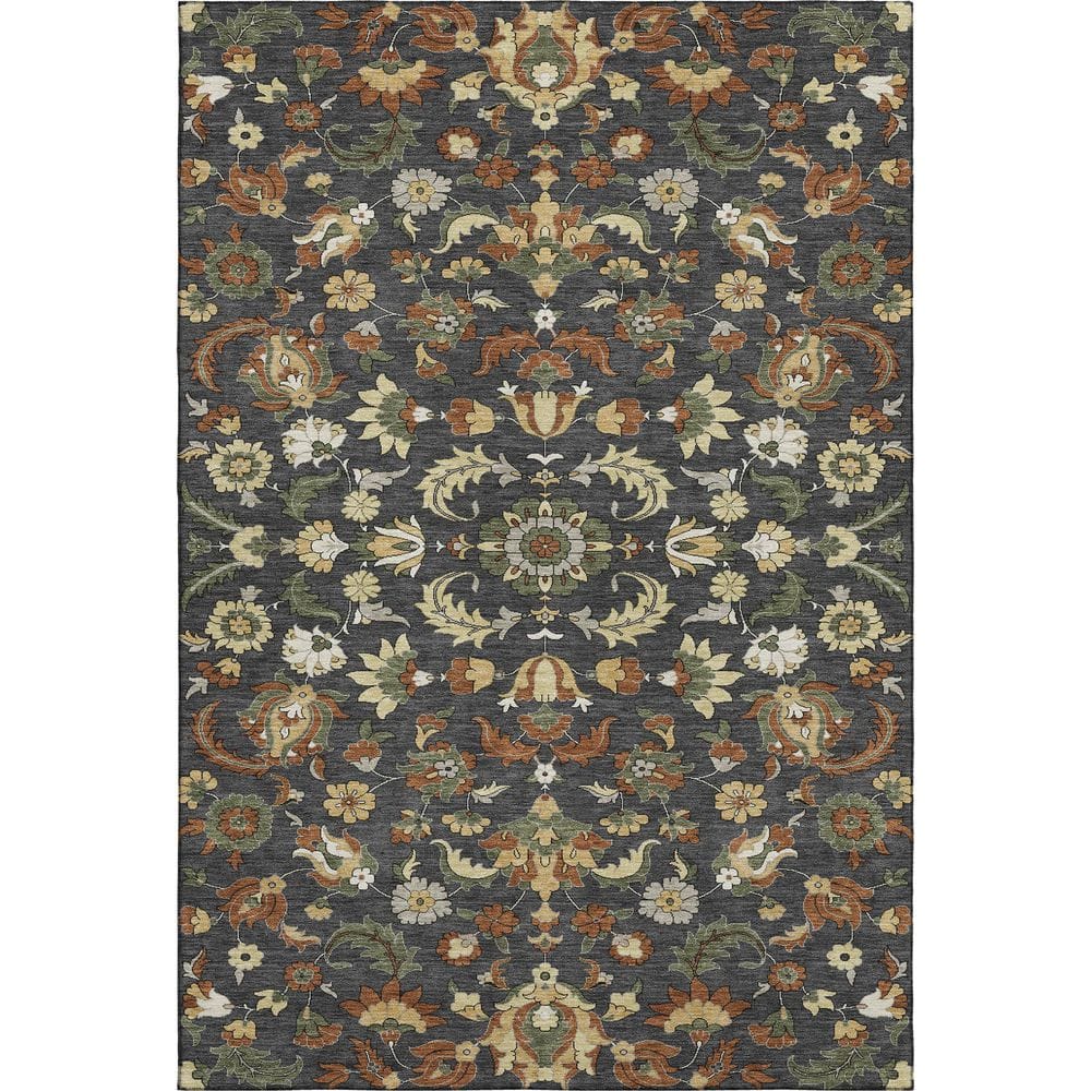 Mayfield Premium Machine Washable Abstract AMF2473 Charcoal 10 ft. x 14 ft. Area Rug price history on PriceWatchPro