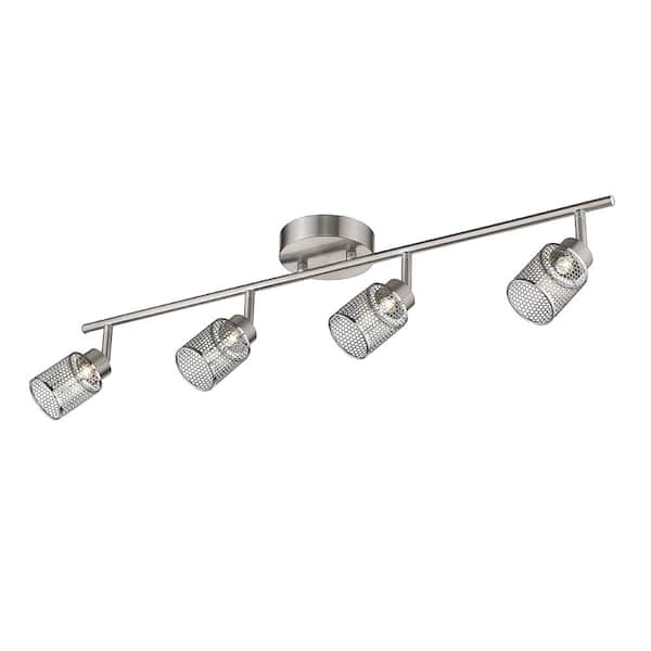 Temmar 2.5 ft. Brushed Nickel Integrated LED Track Lighting Kit