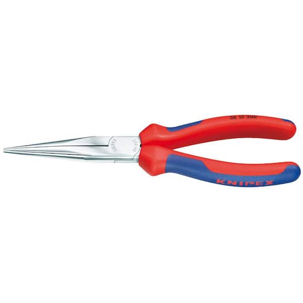 KNIPEX 8 in. Long Nose Pliers with Comfort Grip