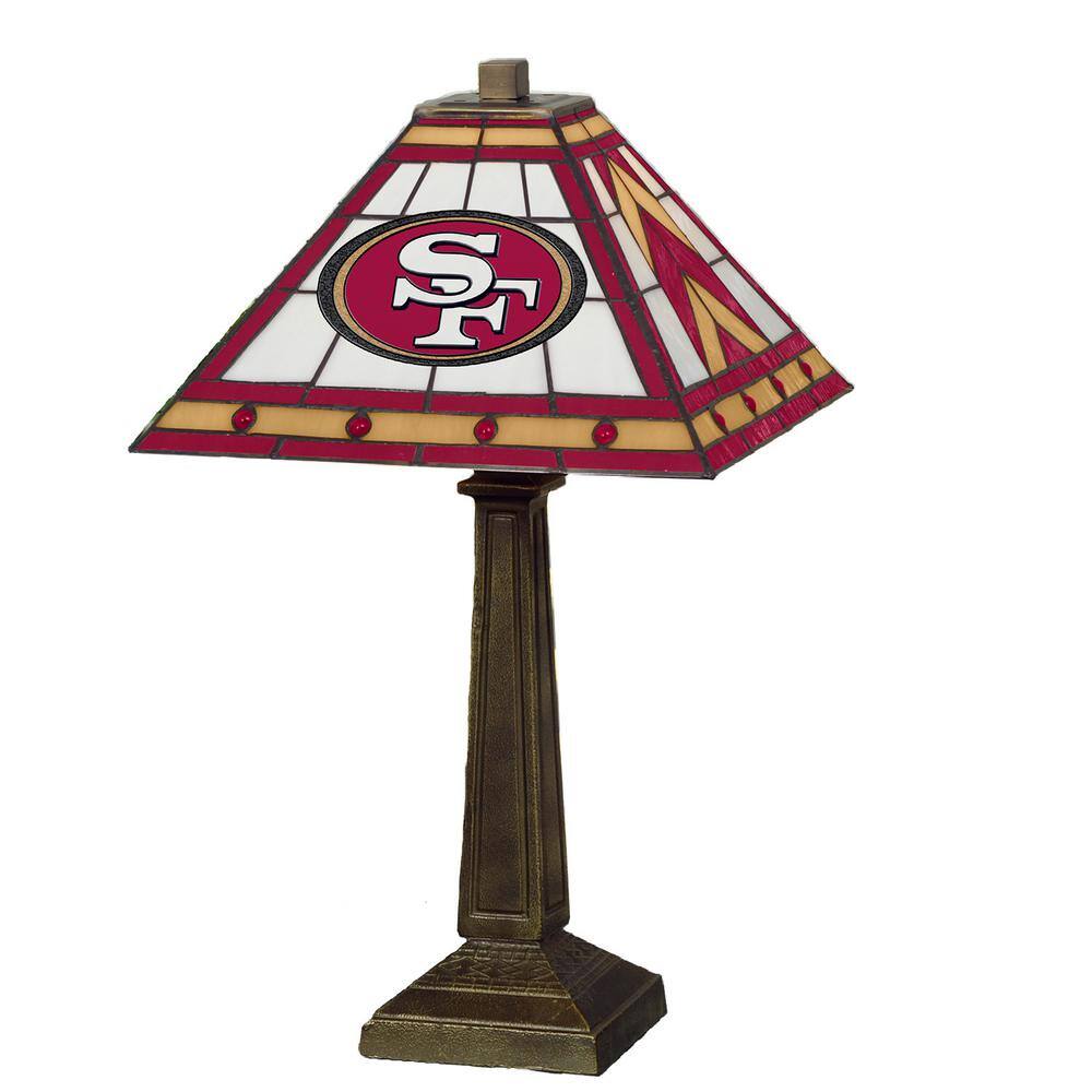 Philadelphia Eagles Stained Glass Mission Table Lamp