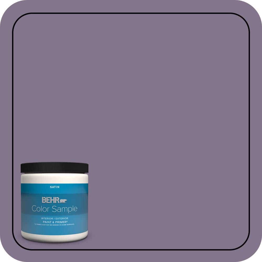 8 oz. #S100-5 Purple Potion Satin Enamel Interior/Exterior Paint & Primer Color Sample price history on PriceWatchPro