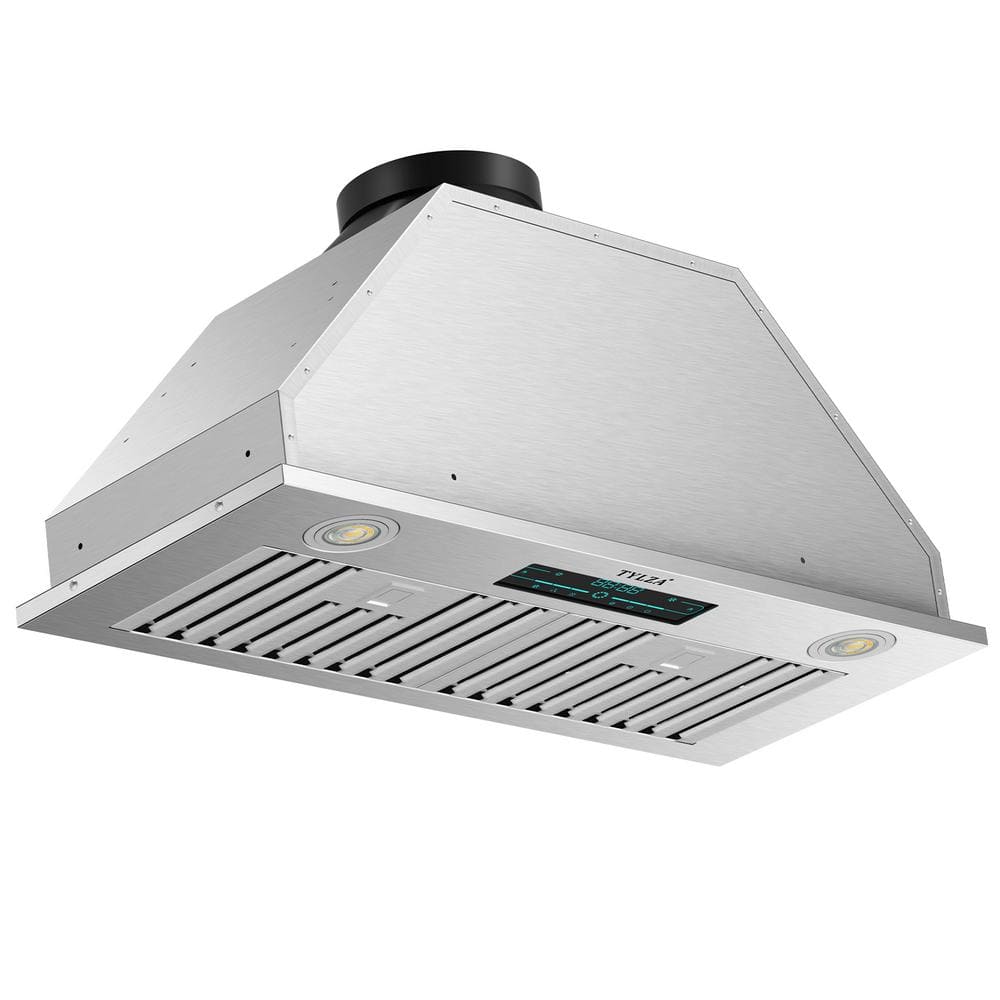 30 in. 900 CFM Ductless Insert Range Hood in Sliver Stainless Steel Insert  Range Hood with 4 Speed Exhaust Fan W1025-BU30 - The Home Depot