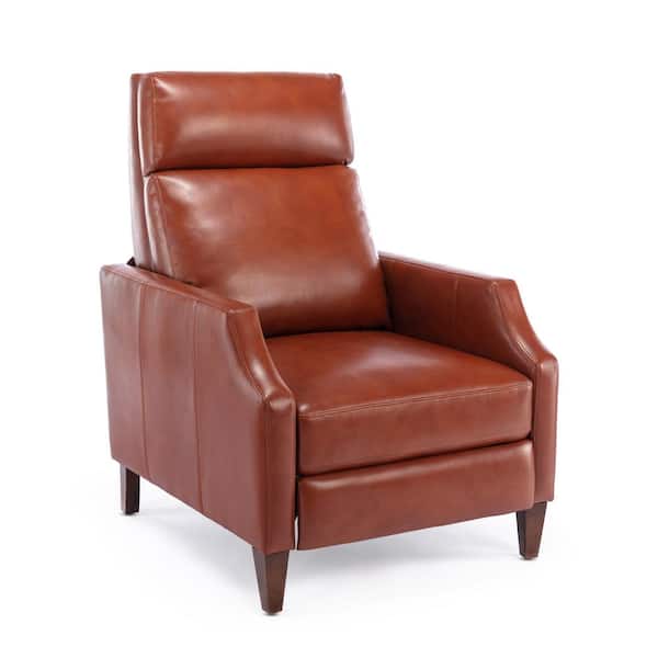 Balantyne Caramel Polyester Performance Fabric Push Back Recliner